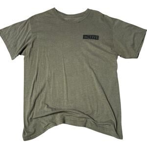 Active Select Olive Green Graphic T Shirt Mens Medium Streetwear